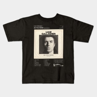 Liam Gallagher - As You Were Tracklist Album Kids T-Shirt